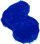 Tache de peinture bleue décorative